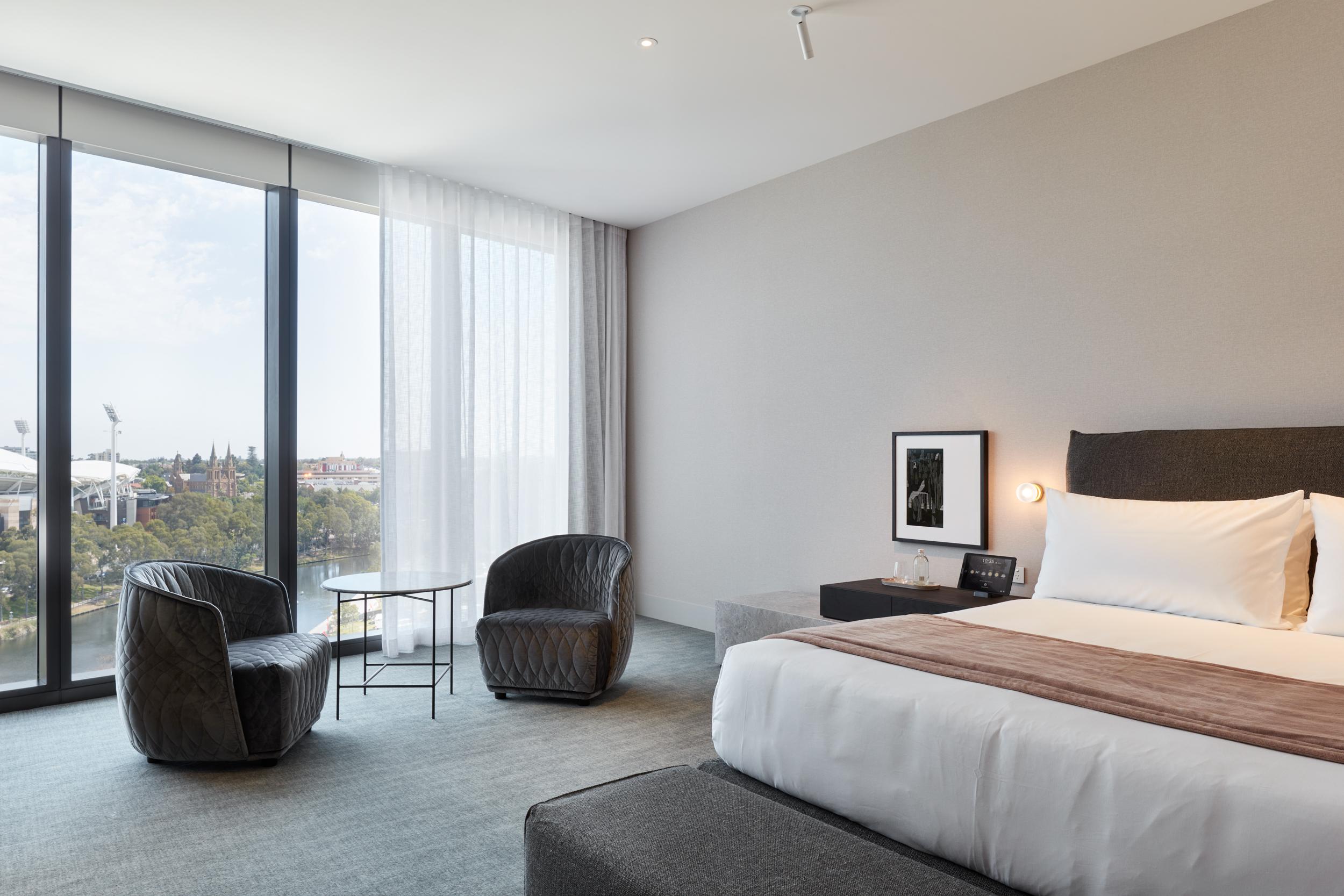 Eos By Skycity Adelaide Luaran gambar A bedroom at the hotel